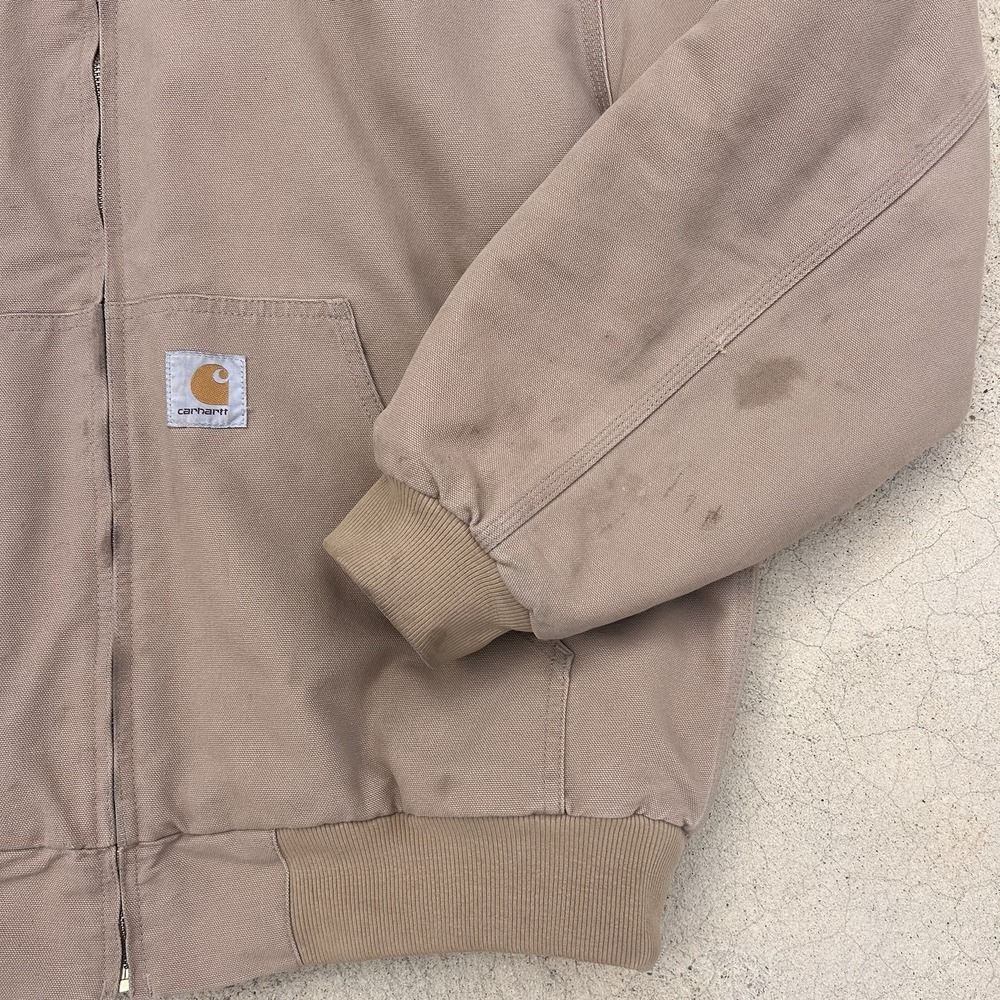 CARHARTT WIP‎ OG ACTIVE JACKET TAN CANVAS  XL QUILTED - Picture 2 of 12